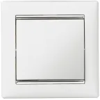 Выключатель одноклавишный, в рамку, белый