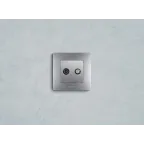 ETIKA Розетка телевизионная TV/SAT двухкабельная алюминий