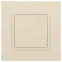 Кнопка, 10АХ-250В, Elegance, слоновая кость (10/100/2500) 14-1111-02