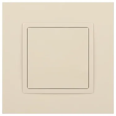 Кнопка, 10АХ-250В, Elegance, слоновая кость (10/100/2500) 14-1111-02