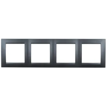 Рамка универсальная 4 поста графит