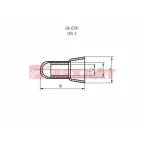 Заглушка концевая изолир КИЗ-1, 2,8 мм (1,0-2,5 кв мм), REXANT