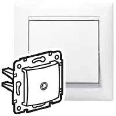 VALENA Розетка телевизионная TV оконечная 10дБ в рамку белая