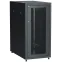 Шкаф LINEA E 24U 600х1000мм двери 2шт перфорированная и металл черный