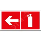 Знак безопасности BL-3015B.F32"Указ. движения к огнетушителю налево" | a18344 | Белый свет