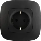 Valena ALLURE Рамка 1 пост матовый черный универсальная