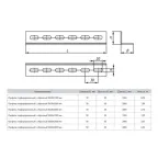 Профиль перфорированный L-образный 50х50х1000мм