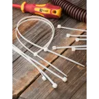 Хомут P6.6 стандартный белый 3.6x300 (100шт) FlexLock PROxima