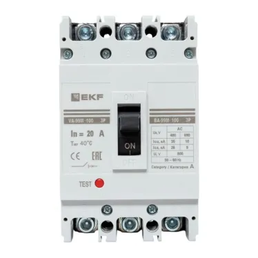 Выключатель автоматический ВА-99М 100/20А 3P 35кА PROxima
