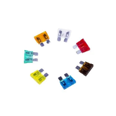 Набор автомобильных предохранителей 'стандарт' в пластиковой коробке 100шт.,