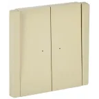 FORTE@PIANO Выключатель 2-клавишный проходной с индикацией 10А FP408 ваниль IEK