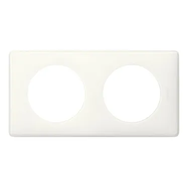 Рамка, двухпостовая, белый глянец