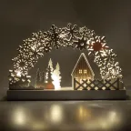 Светильник декоративный новогодний Сказка, с подсветкой, 32х20 см, 2АА, IP20