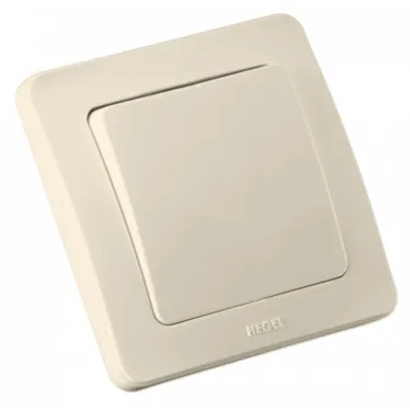 Выключатель одноклавишный скрытый слоновая кость 10А