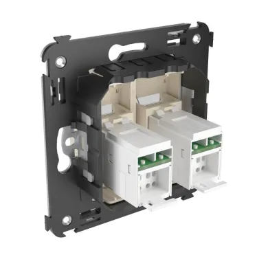 Avanti Розетка RJ-45 в стену, кат.6 двойная, ''Ванильная дымка''