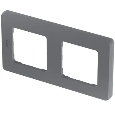 Рамка 2 поста INSPIRIA дымчатая