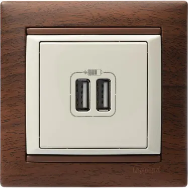 Рамка VALENA 1 пост тонированное дерево