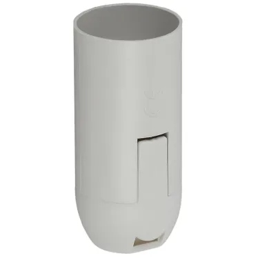 Патрон Е14 подвесной, пластик, белый (x50) (50/1000/24000)