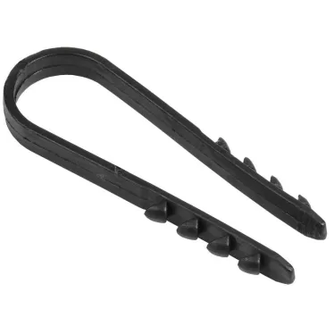 Дюбель-хомут 11-18мм нейлон черный (100шт)