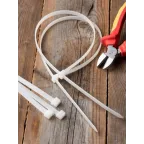 Хомут P6.6 стандартный белый 7.6x500 (100шт) FlexLock PROxima