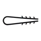 Дюбель-хомут для круглого кабеля (5-10мм) черный (50шт.) PROxima