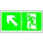 Знак безопасности BL-2010B.E34"Напр. к эвакуационному выходу налево вверх" | a18141 | Белый свет