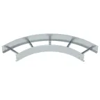 Секция угловая 90 град. лестничного лотка 110х300 мм R-500мм