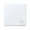 Кнопка клавишная звонок, 10А 250В, S27 белый