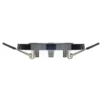 Светильник декор стекло круглое MR16,12V/220V, 50W, хром/черный DK7 CH/BK