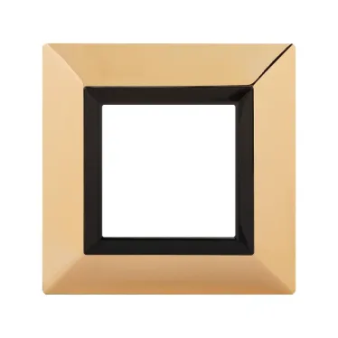 Рамка из металла, ''Avanti'', золотая, 2 модуля