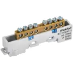 TEKFOR Шина N ноль неизолированная на универсальном держателе 6х9-8-С IEK