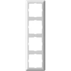 W59 Рамка 4 поста матовый хром