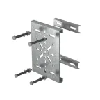 Крепление монтажной пластины к опорам ограждений, толщина 3,0 мм, Сендзимир цинк