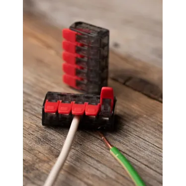 Клемма СМК 221-415 5 отверстий 0.2-4.0 мм2 блистер (5шт.) PROxima