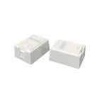 Корпус настенной розетки для установки 1-ой встав типа Keystone Jack