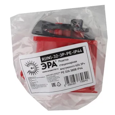 Розетка стационарная внутренняя 424 3Р+РЕ 32А 380В IP44 (15/90/1080) R(IN)-32-3P-PE-IP44
