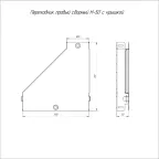Переходник правый с крышкой Стандарт 300х100х50