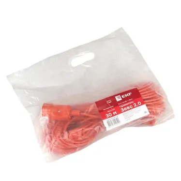 Удлинитель 'Зевс 2.0' 30м без заземления ПВС 2x0.75 10А/2.3кВт PROxima