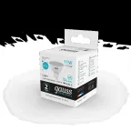 Лампа светодиодная LED 11 Вт 850 лм 4100К софит MR16 нейтральный GU5.3 AC 220В Elementary Gauss