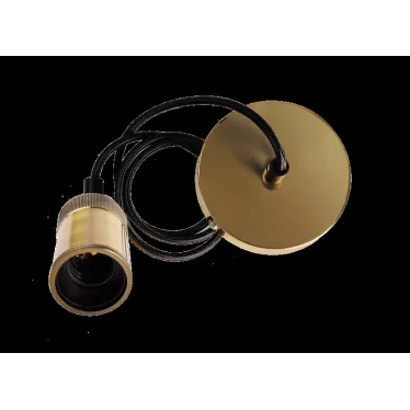 Патрон подвесной декоративный PLC со шнуром RETRO E27 230V/1M ANTIQUE BRONZE золотой