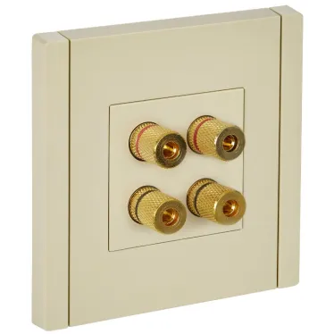 FORTE@PIANO Аудиорозетка 4-местная FP439 ваниль IEK