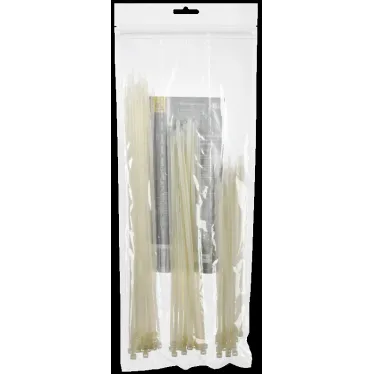 Набор хомутов 3,6х200, 3,6х250, 3,6х300 бел. (75шт/упак)