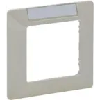 ETIKA Рамка с держателем для маркировки 1 пост слоновая кость