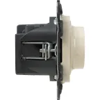 Valena ALLURE Светорегулятор с поворотной ручкой универсальный 300Вт без нейтрали С лицевой панелью Слоновая кость