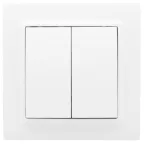 Выключатель Минск 2-клавишный СП 10А белый
