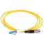Патч-корд оптический переходной (шнур коммутационный) для одномодового кабеля (SM) 9/125 (OS2) FC/UPC-LC/UPC одинарного исполнения (Simplex) LSZH 1м