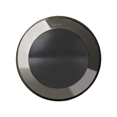 Рамка 1 пост, груг, S88, воронёная сталь