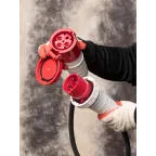 Вилка кабельная 63А 3Р+Е IP67 переносная 380В 034