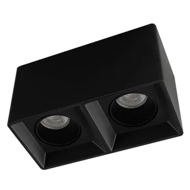 Светильник накладной IP20 10 Вт GU5.3 LED черн./черн. пластик DENKIRS DK3085-BK