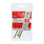 Шуруп универсальный 6х80 потайная головка, остроконечный, желтопассивированный (3шт) - пакет